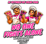No One Fights Alone Tee — Breast Cancer Awareness