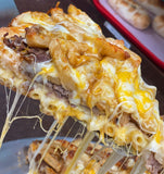CHEESESTEAK MAC & CHEESE FRY PIZZA