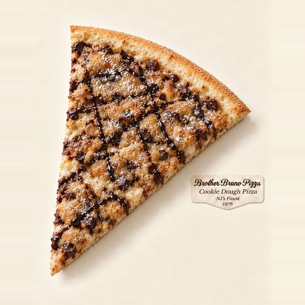 Cookie Dough dessert pizza slice