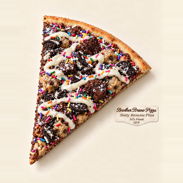 Slutty Brownie dessert pizza slice
