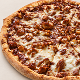 Brother Bruno 14-inch BBQ Chicken Pizza with breaded chicken and barbecue sauce