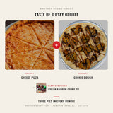 Taste of Jersey Bundle - Cookie Dough dessert pizza plus Cheese pizza, Brother Bruno Direct