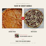 Taste of Jersey Bundle - Red Velvet dessert pizza plus Cheese pizza, Brother Bruno Direct