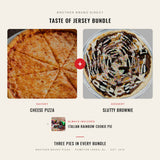 Taste of Jersey Bundle - Slutty Brownie dessert pizza plus Cheese pizza, Brother Bruno Direct