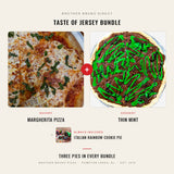 Taste of Jersey Bundle - Thin Mint dessert pizza plus Margherita pizza, Brother Bruno Direct